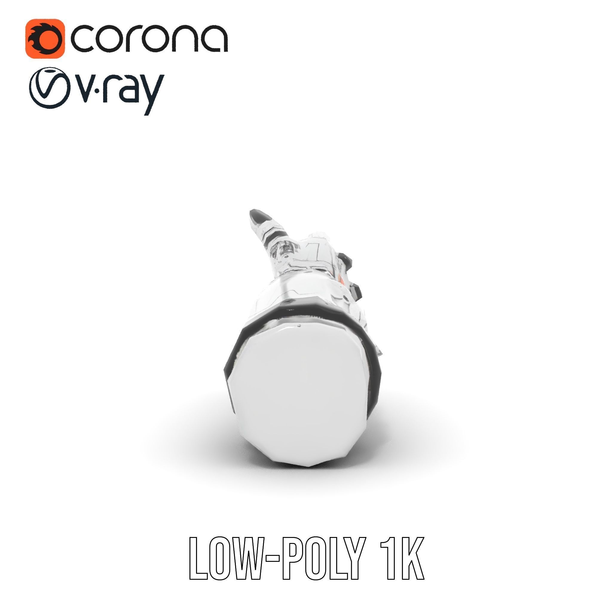 Futuristic Robotic Hand Model Pack with PBR Textures Low-poly 3D model_13