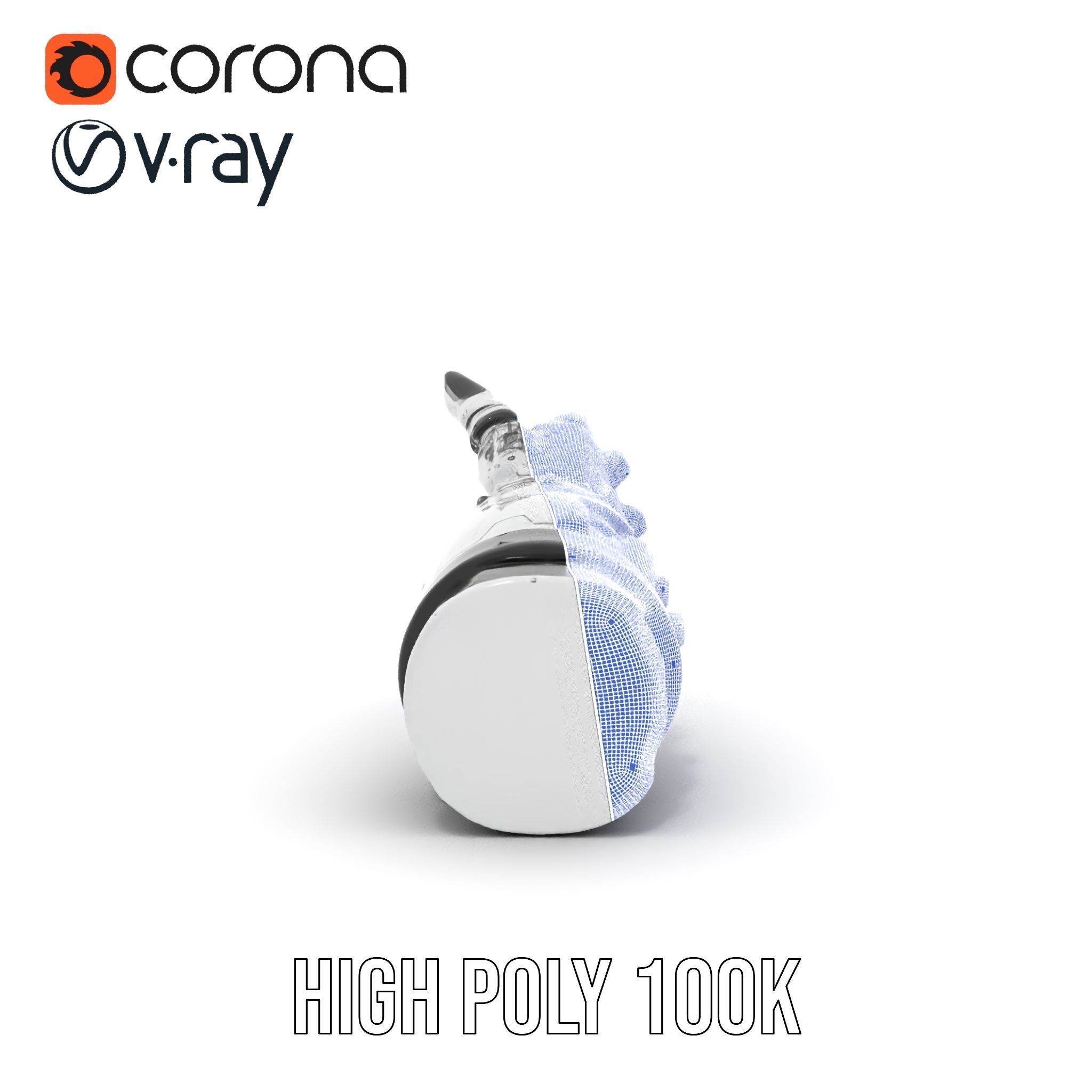 Futuristic Robotic Hand Model Pack with PBR Textures Low-poly 3D model_30