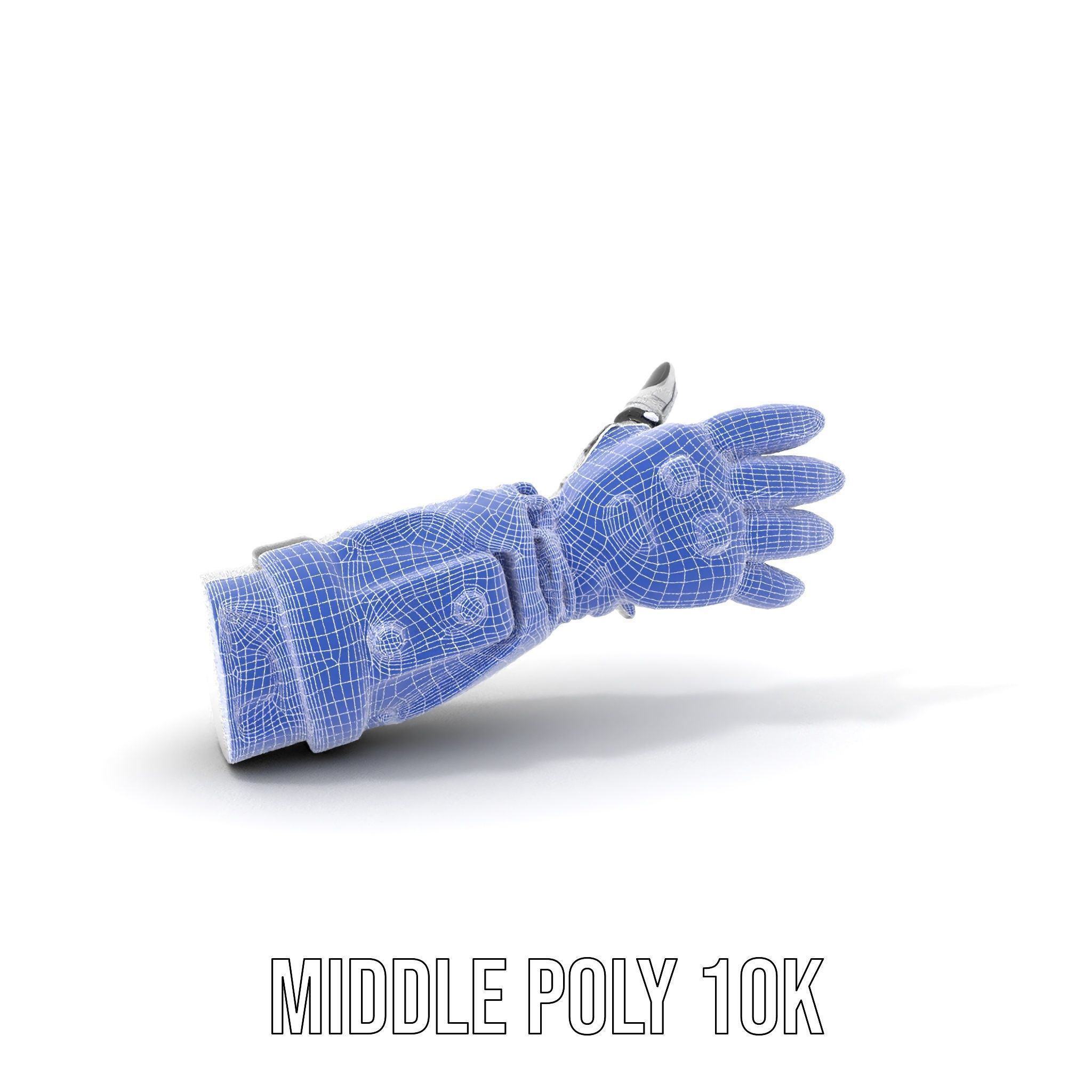 Futuristic Robotic Hand Model Pack with PBR Textures Low-poly 3D model_28