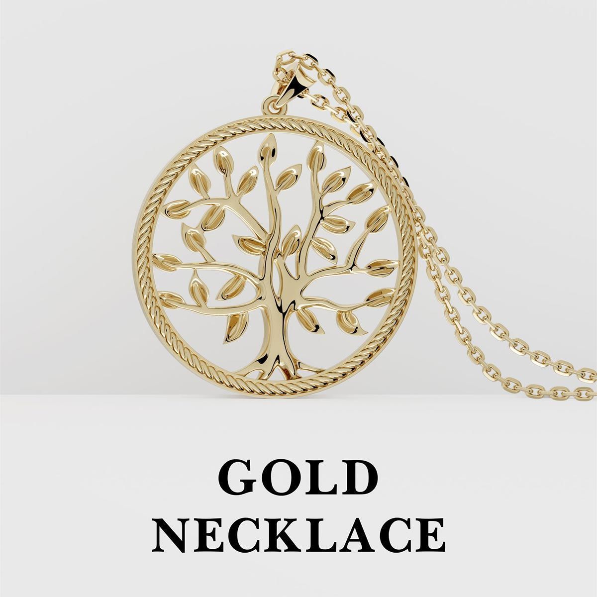 Tree of Life Diamond Pendant 3D print model_5