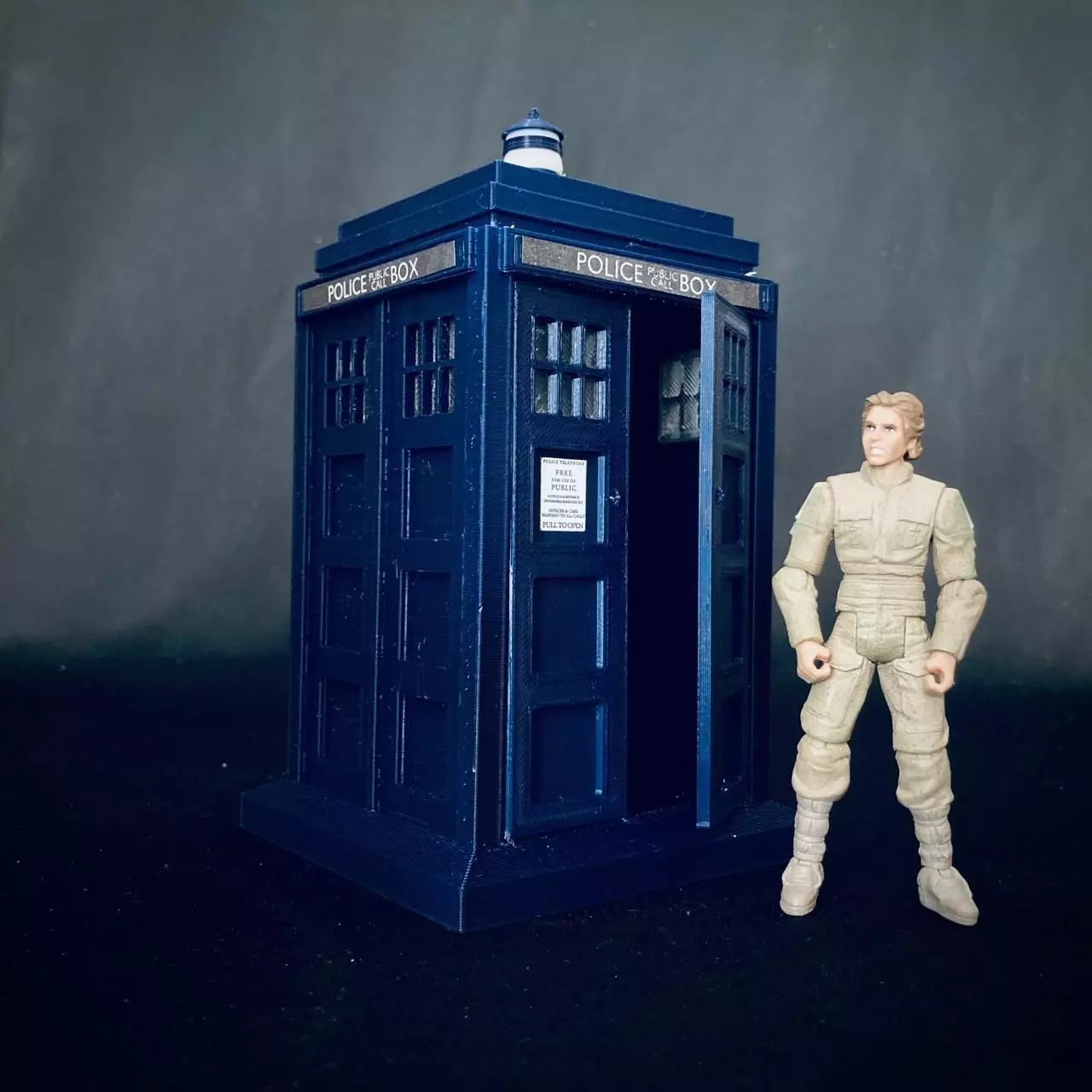 Custom DR Who TARDIS Police Box 3D print model