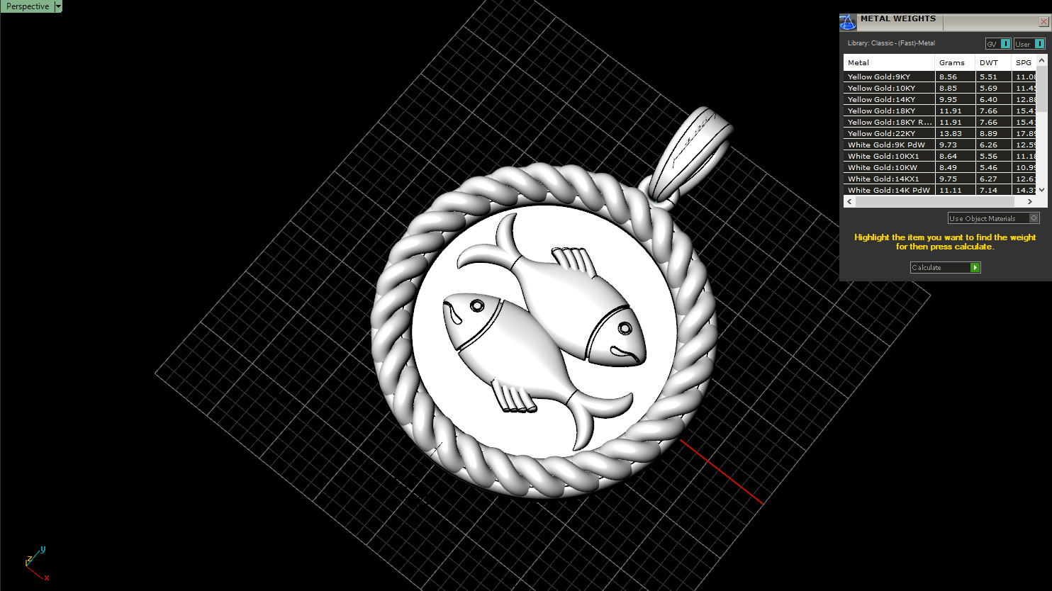 Zodiac sign Pisces model 599 3D print model_4