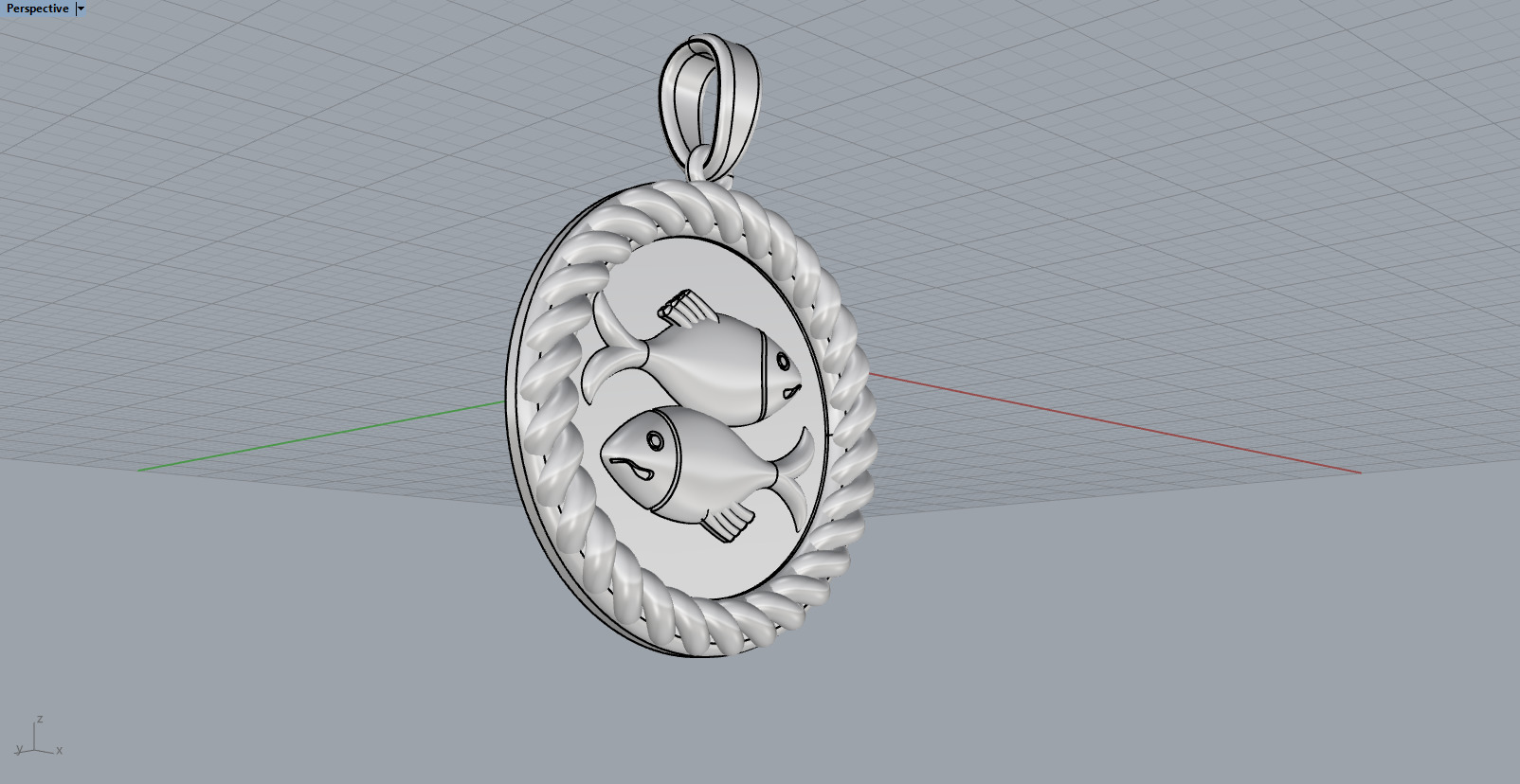 Zodiac sign Pisces model 599 3D print model_10