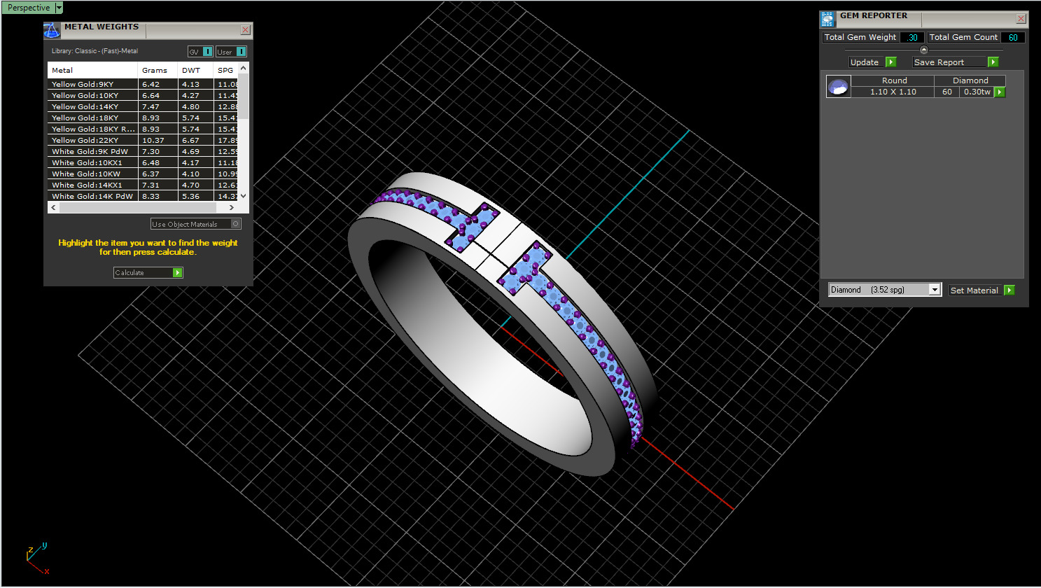 Tiffany style wedding  ring  model 597 3D print model_3