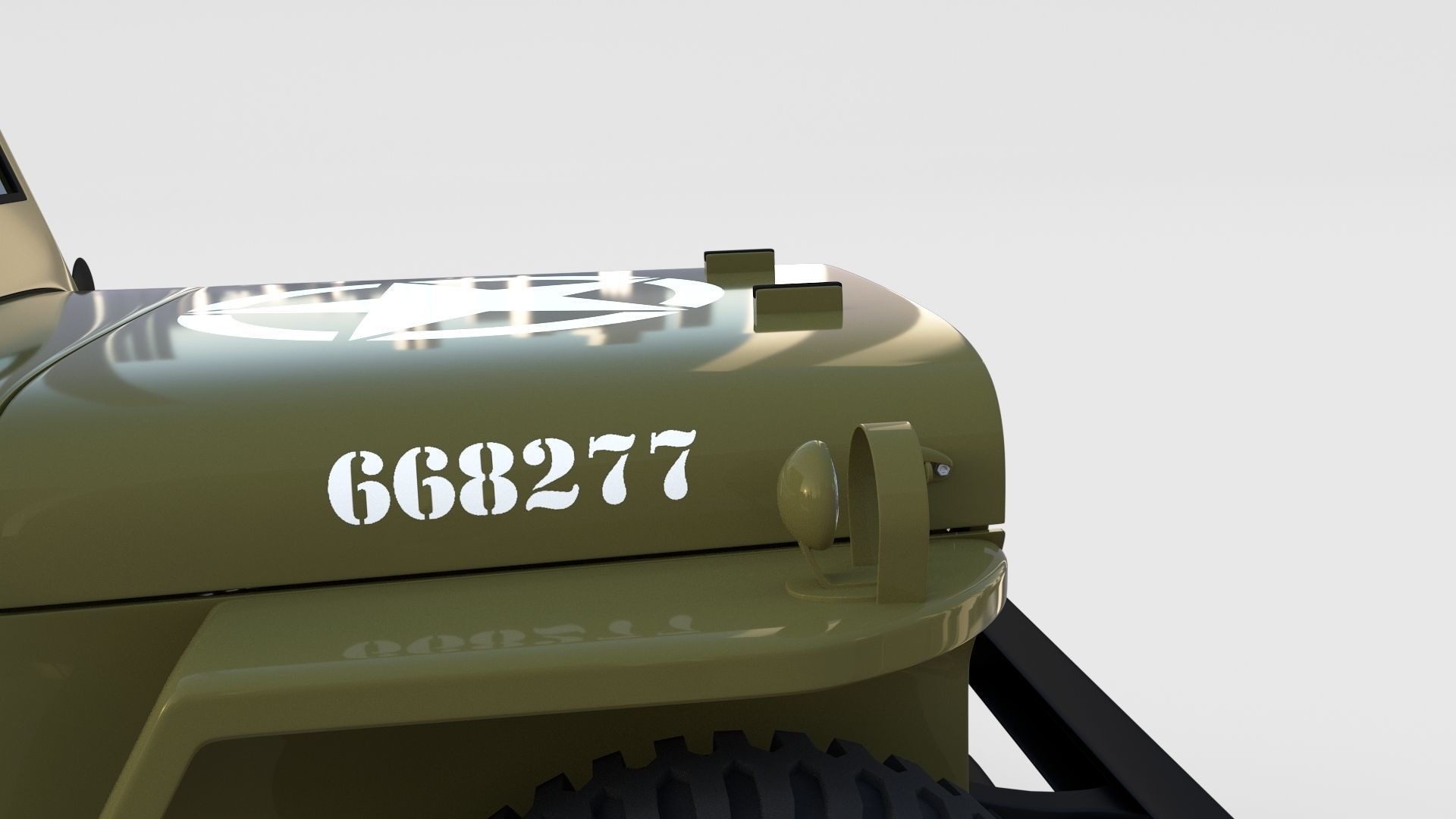 Full w chassis Jeep Willys MB Military Top rev 3D model_44