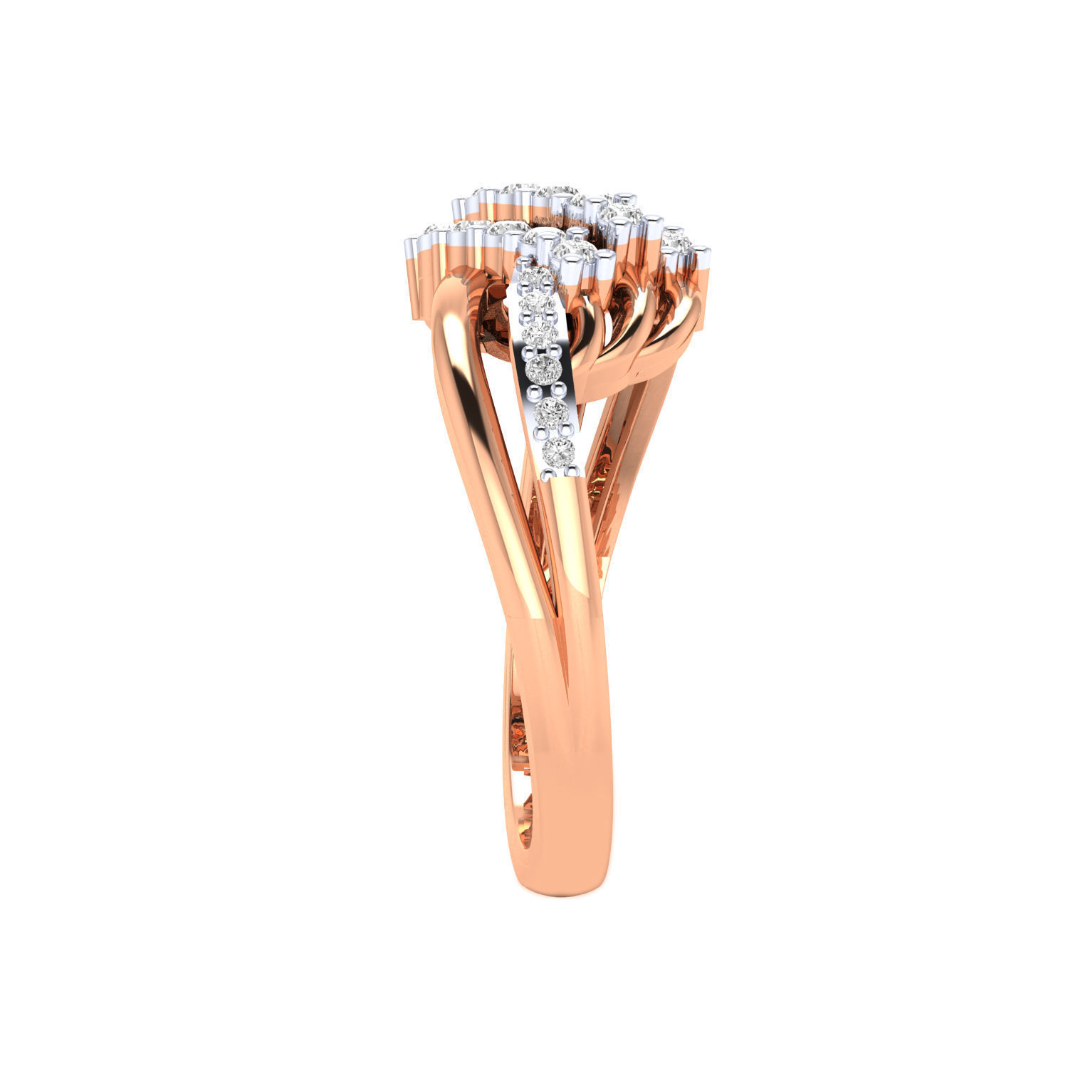 Women Ring Render 3dm STL MTL SLC JCD OBJ FBX Details 3D print model_3