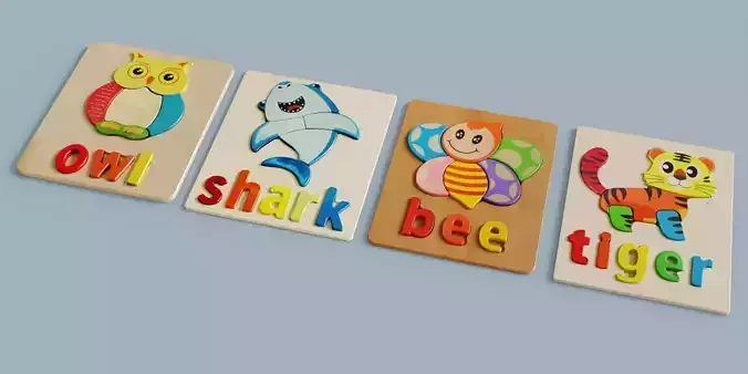 3D Animal Puzzle Pack for Kids Educational 