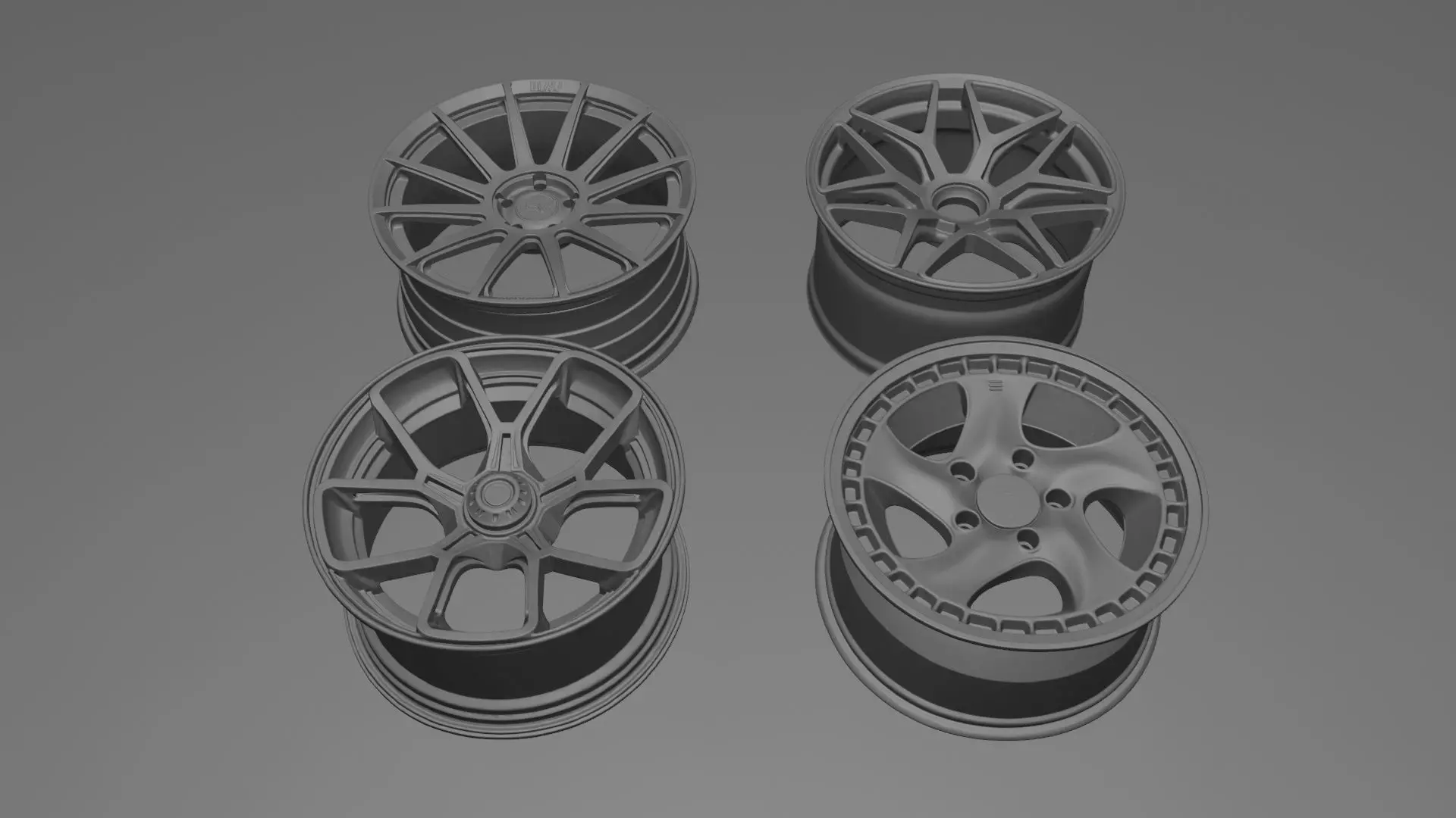 Free Wheels Pack PBR Textures for Vehicles Free 3D model_1
