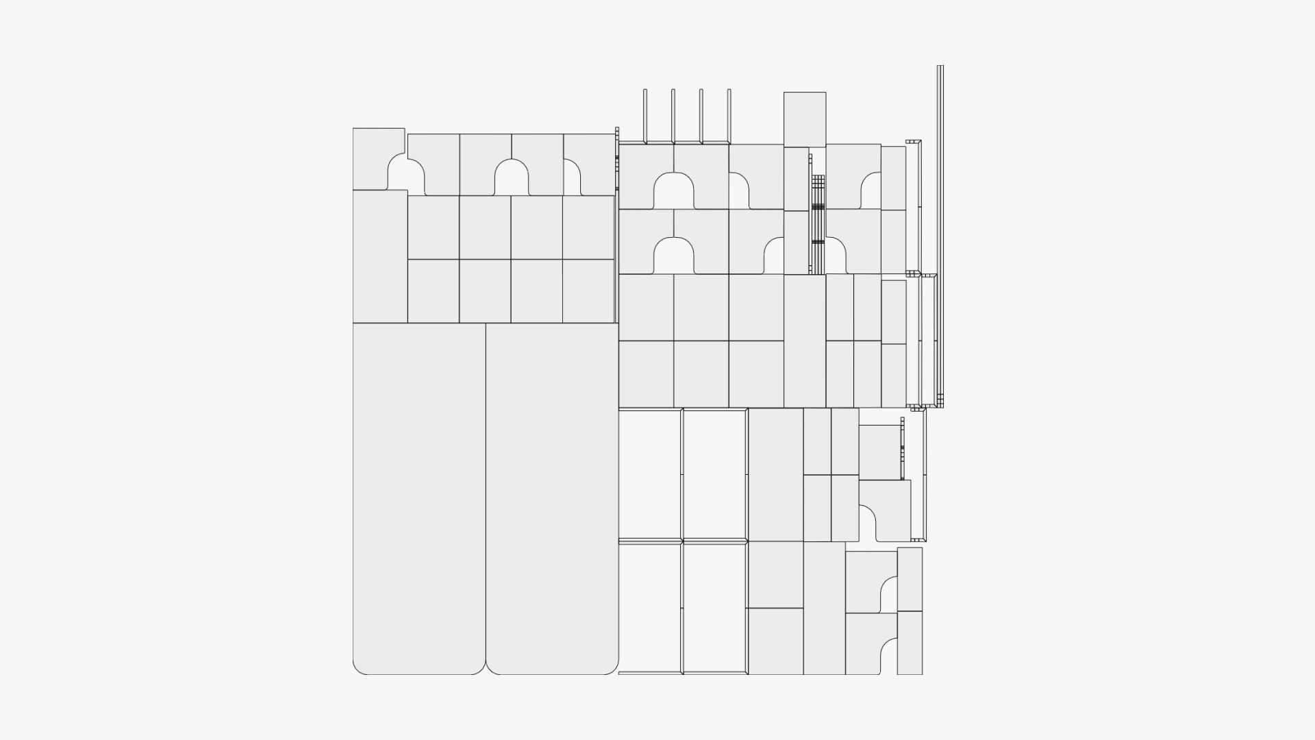 Single Product Display Stand - Geometry Only No Textures 3D model_7