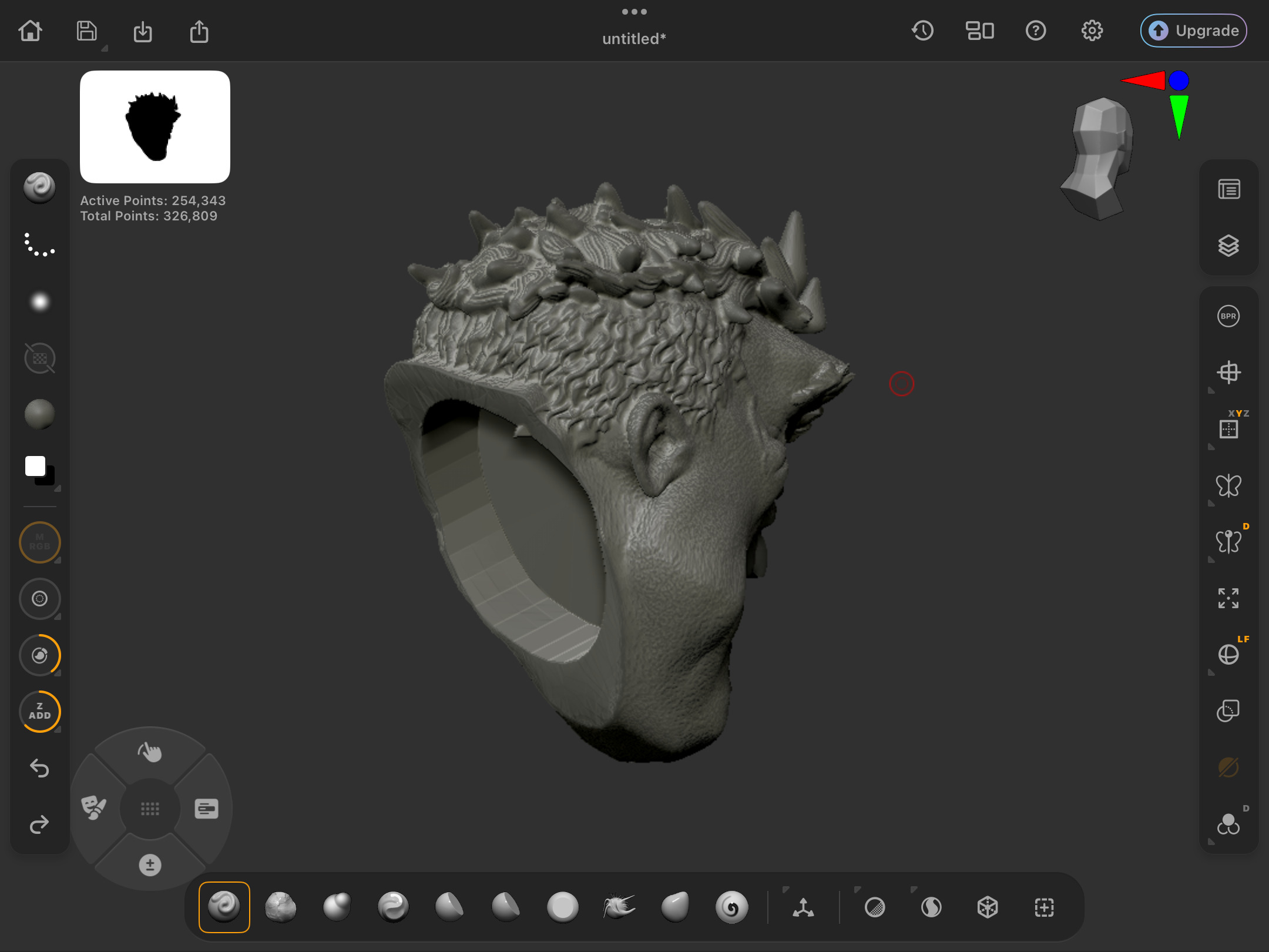 Hulk Head 3D model_2