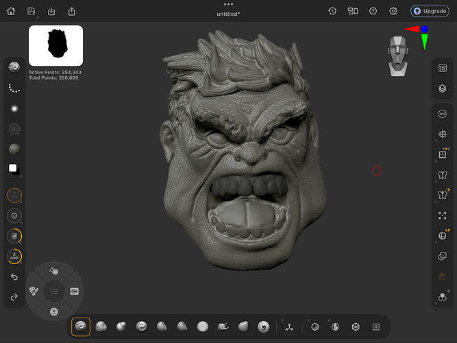 Hulk Head 3D model