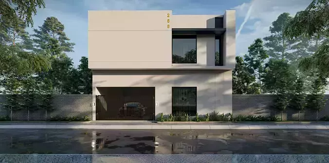 Modern House Full 3D Package SketchUp 2025 Lumion 12 Renders 3D model