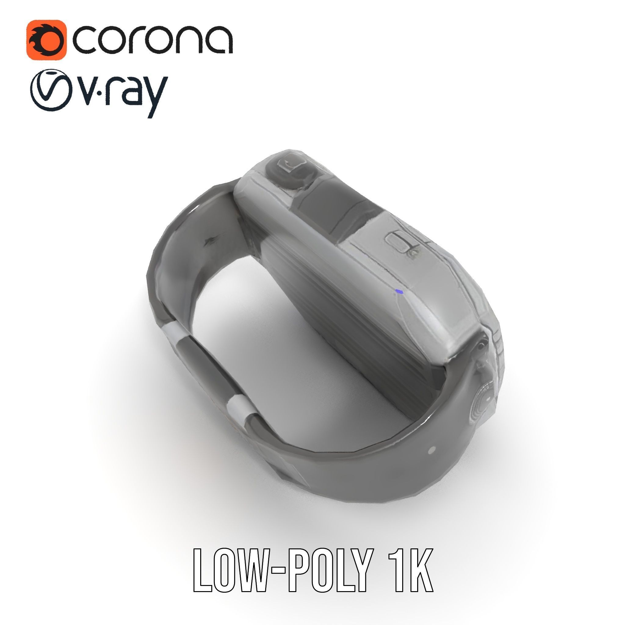 Futuristic Smartwatch Model Pack Low-poly 3D model_20