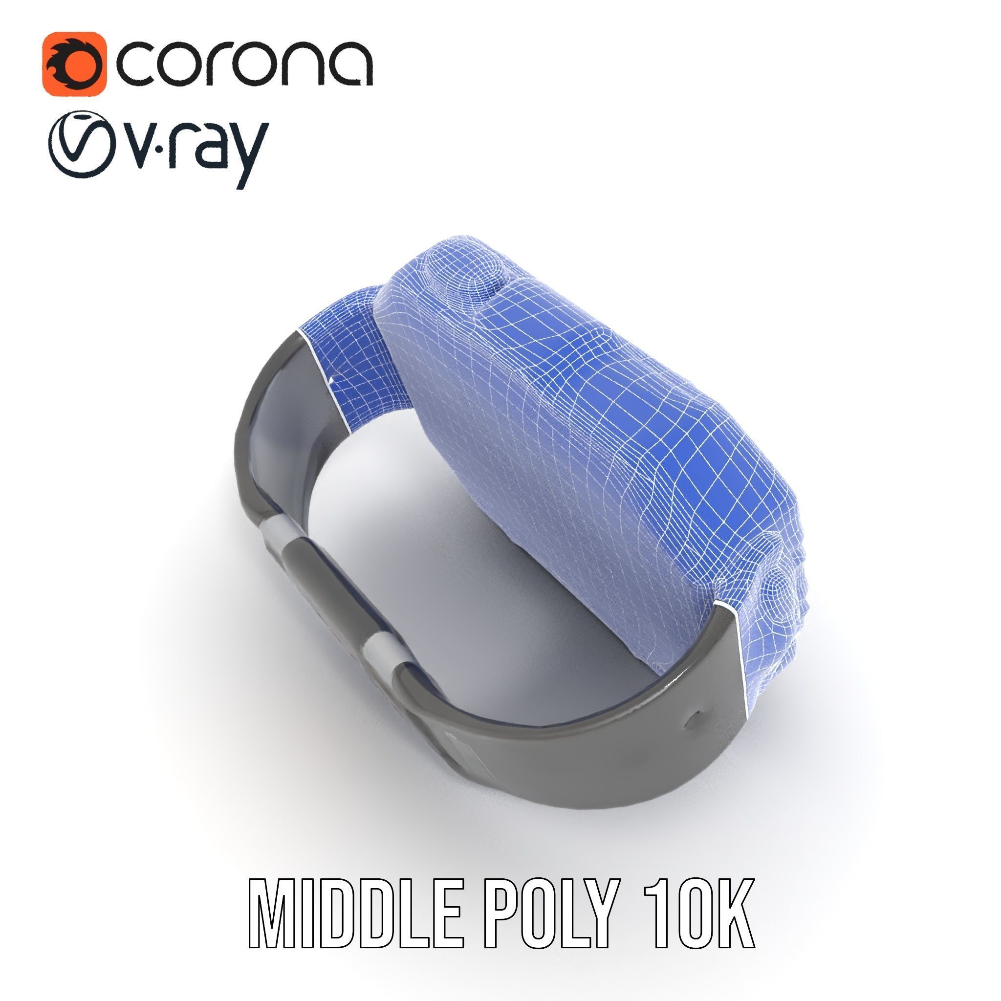 Futuristic Smartwatch Model Pack Low-poly 3D model_30