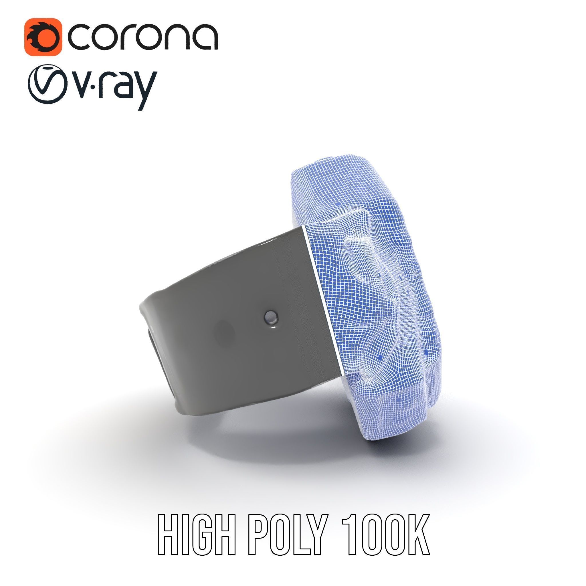 Futuristic Smartwatch Model Pack Low-poly 3D model_33