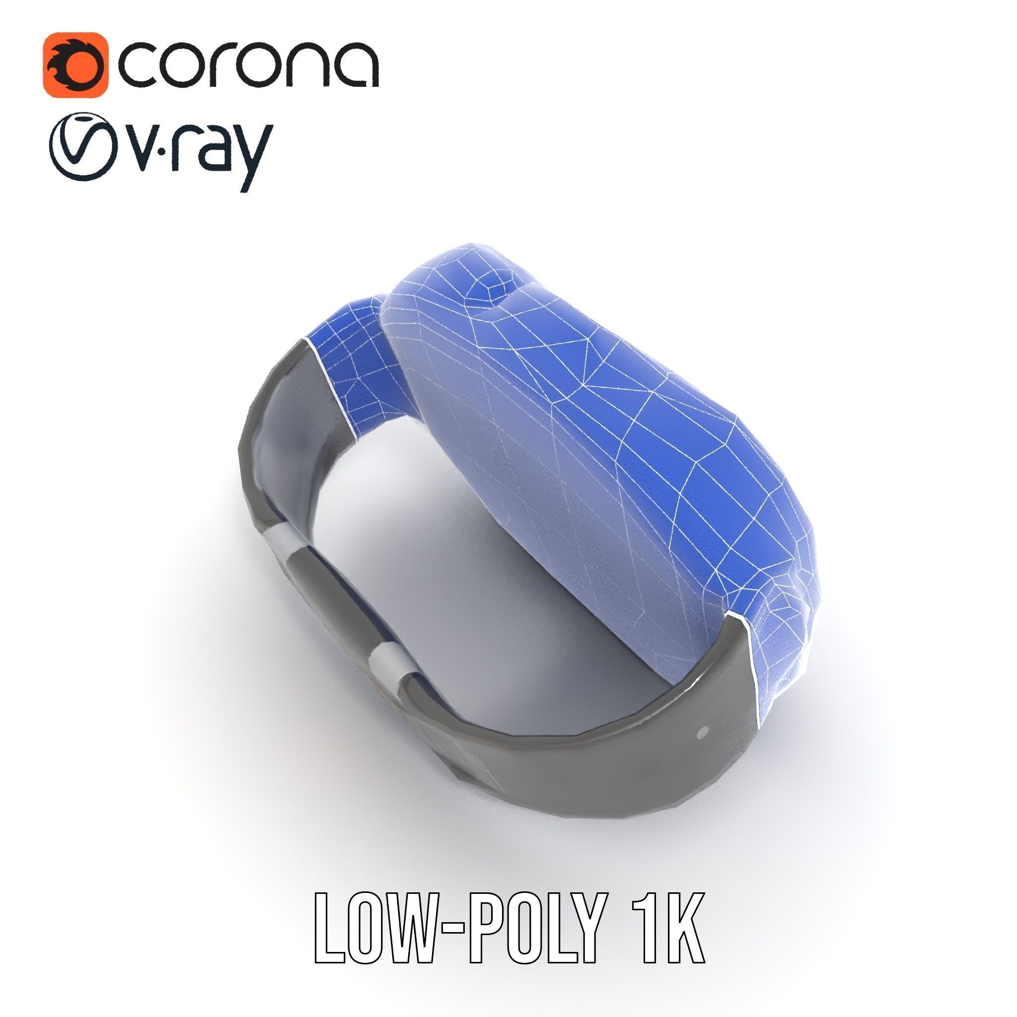 Futuristic Smartwatch Model Pack Low-poly 3D model_26