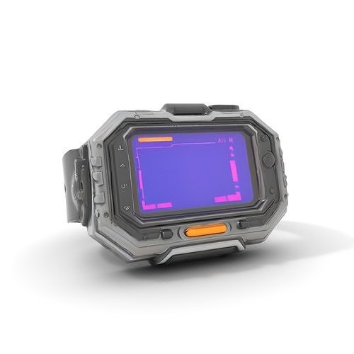 Futuristic Smartwatch Model Pack Low-poly 3D model