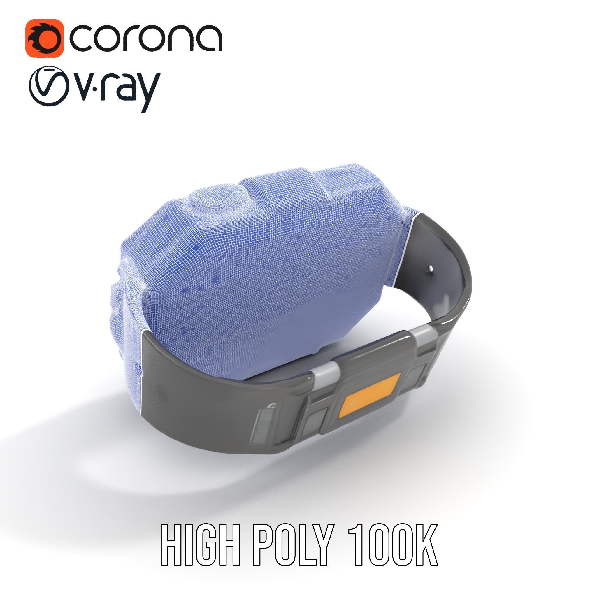Futuristic Smartwatch Model Pack Low-poly 3D model_32