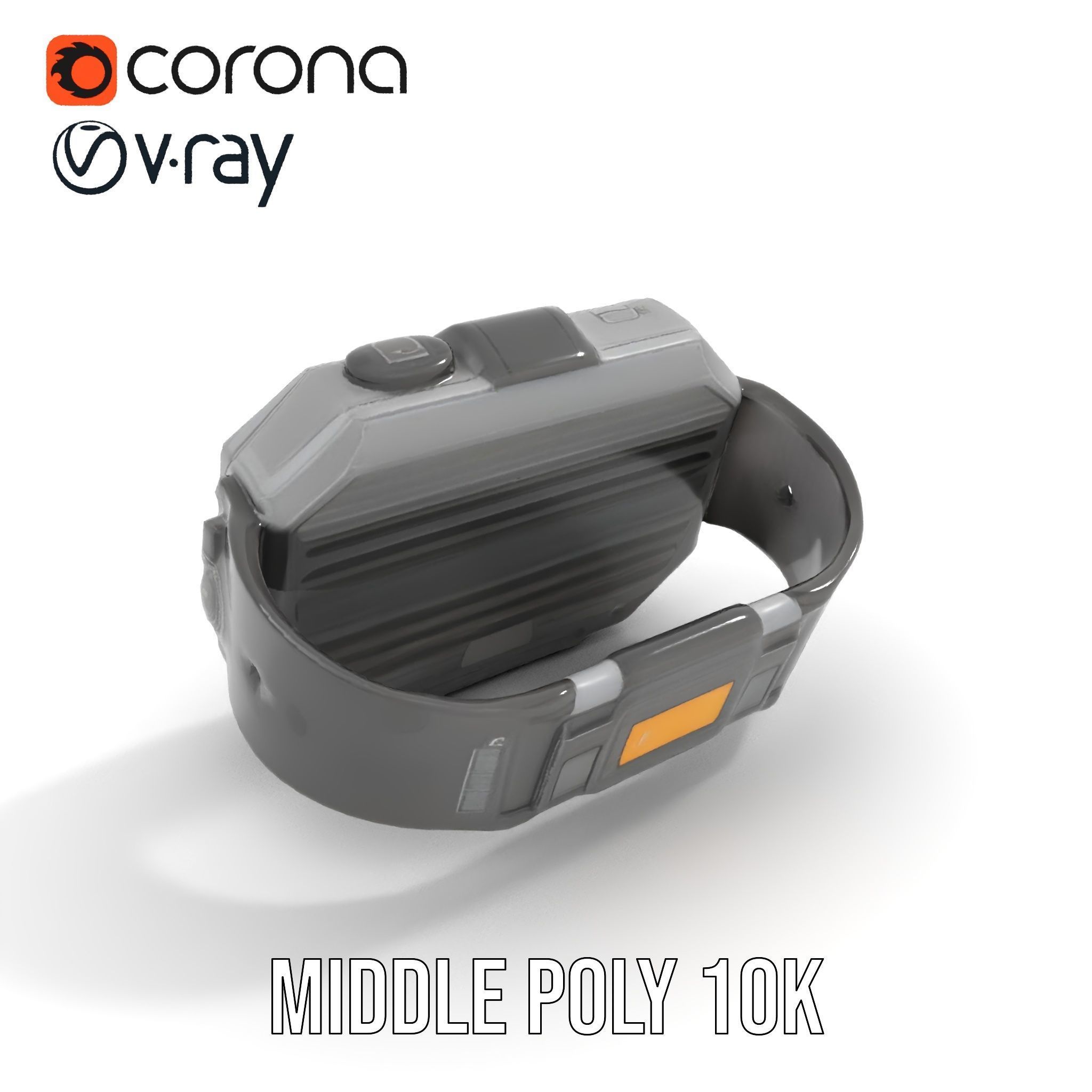 Futuristic Smartwatch Model Pack Low-poly 3D model_7