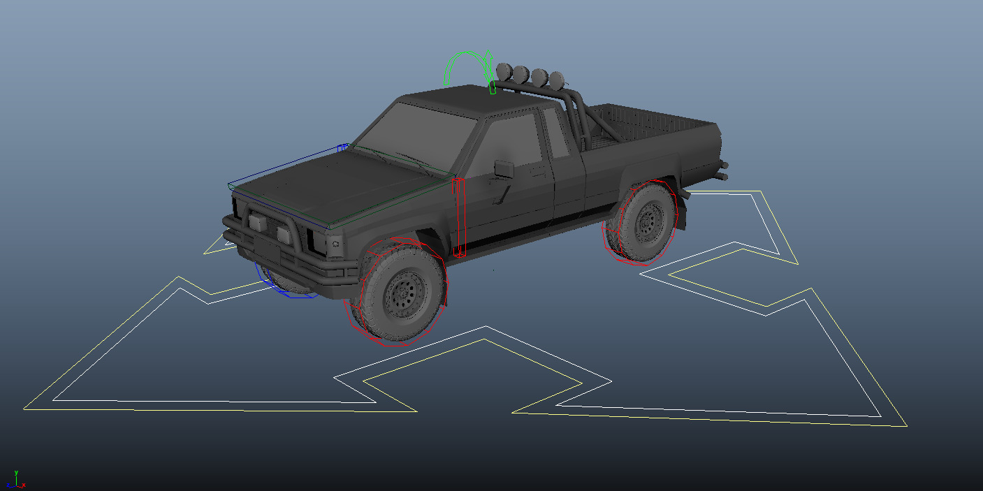 Toyota SR5  Detailed 3D Model Inspired by Back to the Future Low-poly 3D model_8