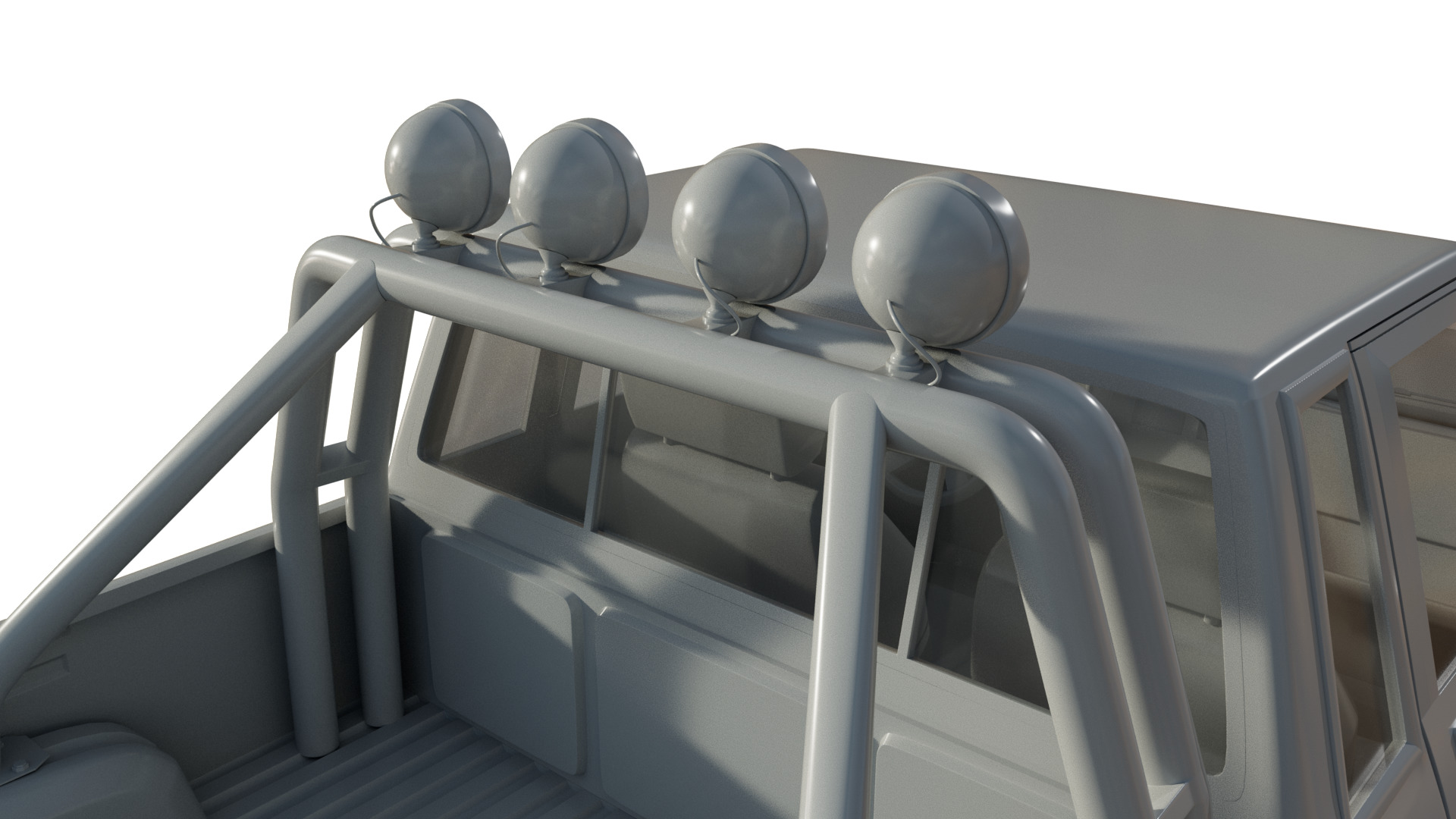 Toyota SR5  Detailed 3D Model Inspired by Back to the Future Low-poly 3D model_7