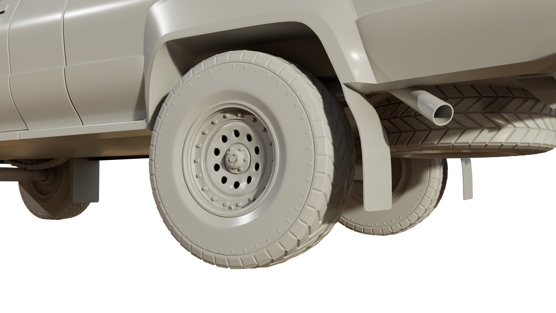 Toyota SR5  Detailed 3D Model Inspired by Back to the Future Low-poly 3D model_5