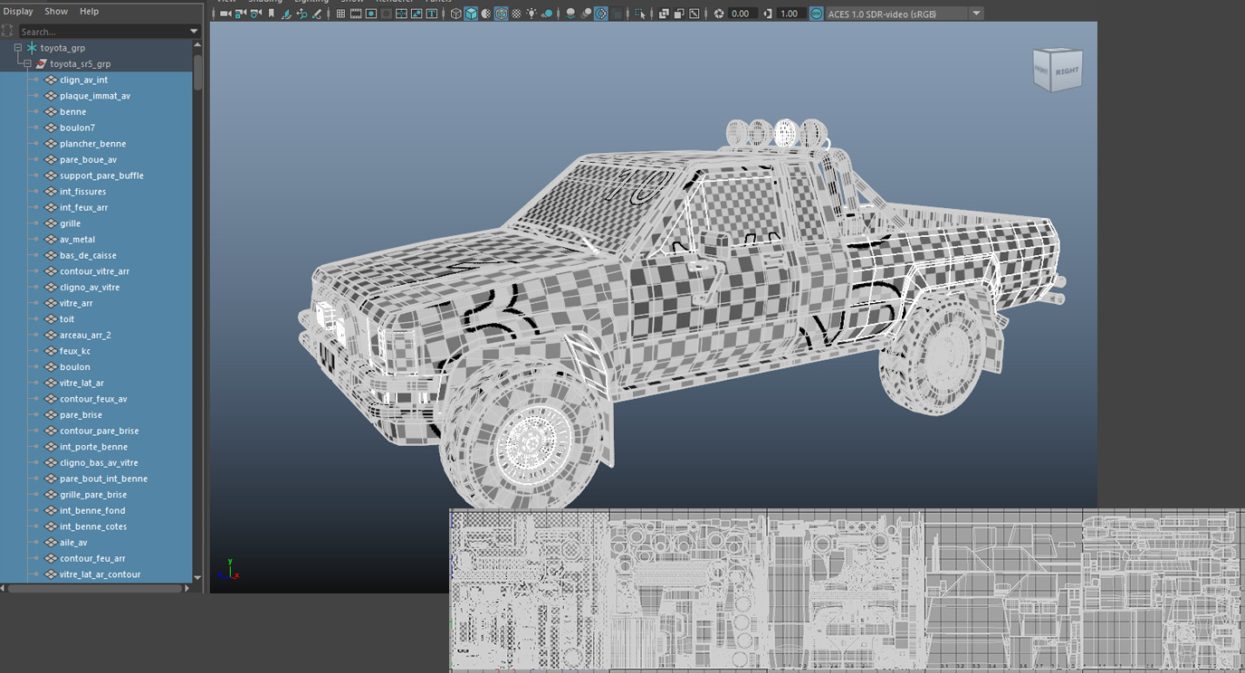 Toyota SR5  Detailed 3D Model Inspired by Back to the Future Low-poly 3D model_10