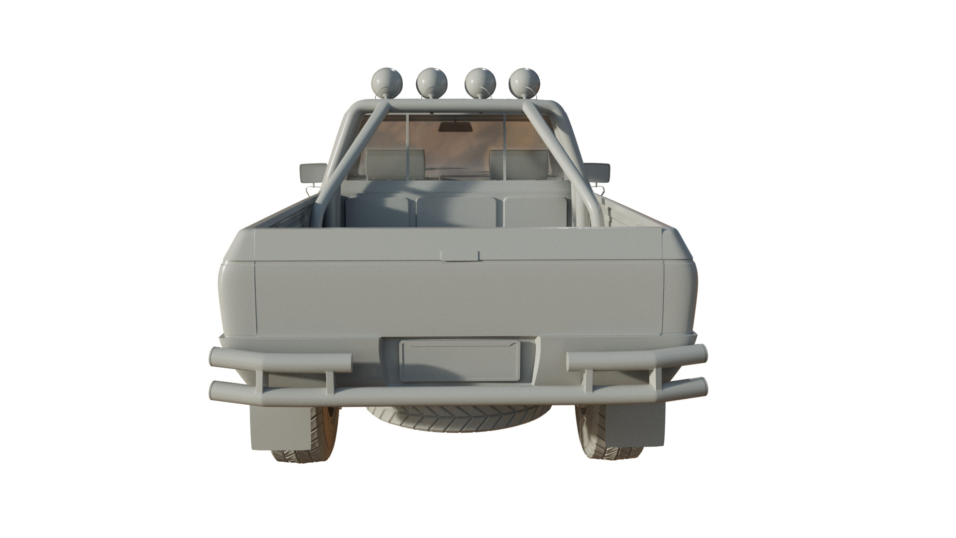 Toyota SR5  Detailed 3D Model Inspired by Back to the Future Low-poly 3D model_4