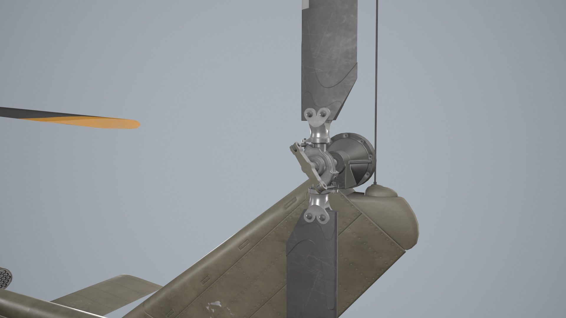 Bell UH-1C US Army Static Low-poly 3D model_12