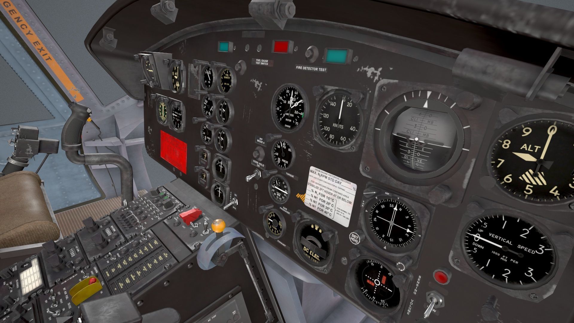 Bell UH-1C US Army Static Low-poly 3D model_19