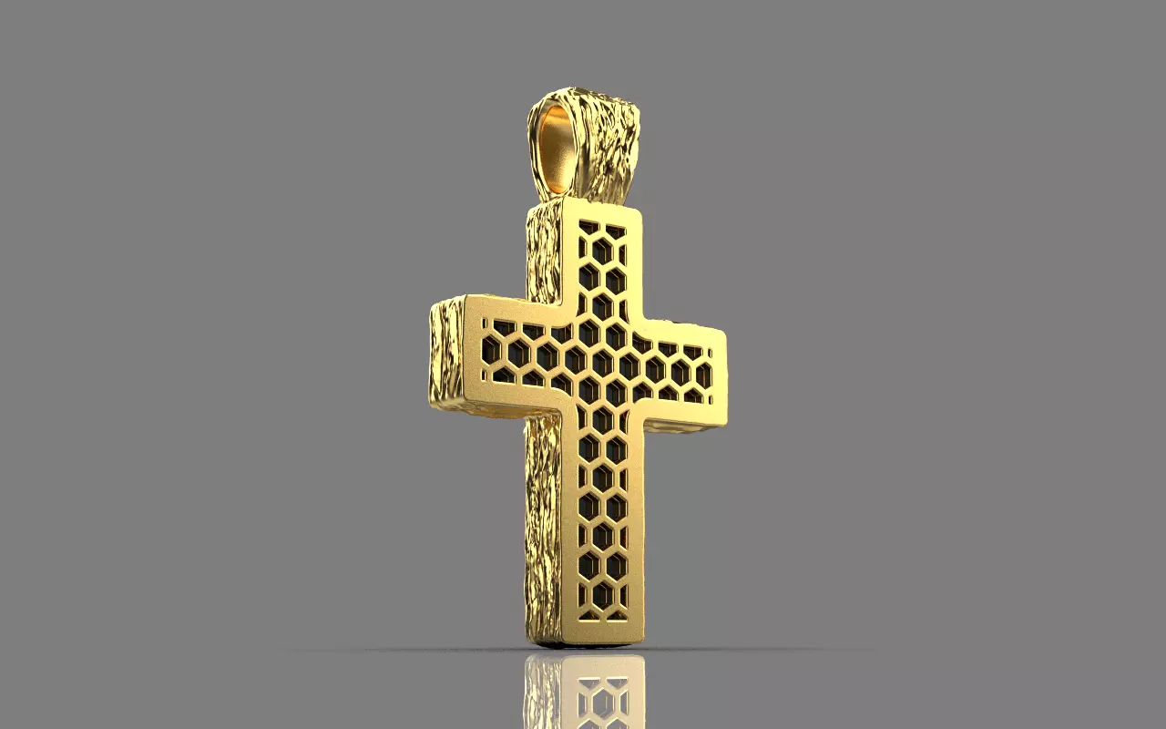 Cross with onyx model 1389 3D print model_34