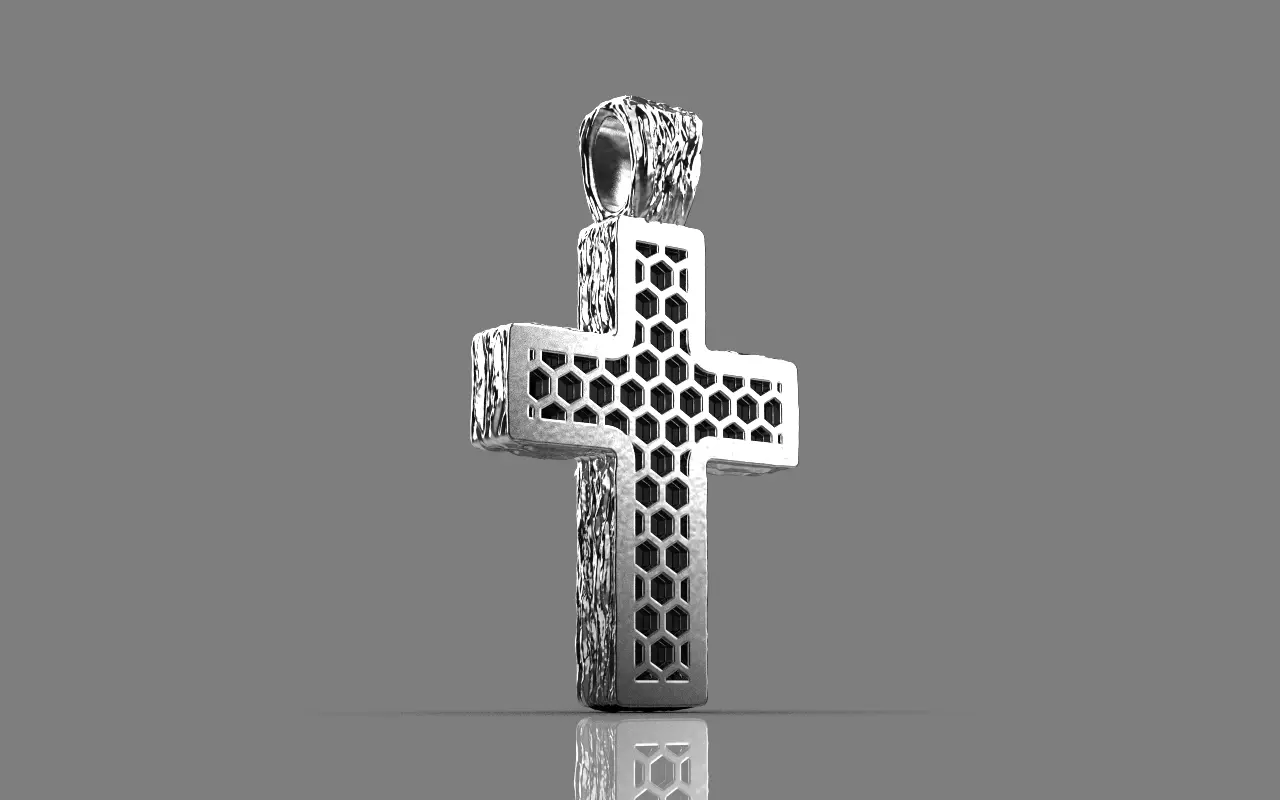 Cross with onyx model 1389 3D print model_40