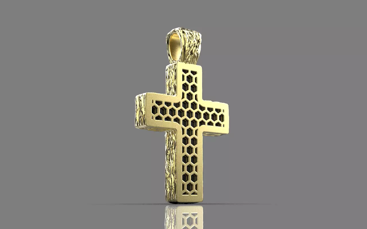 Cross with onyx model 1389 3D print model_35