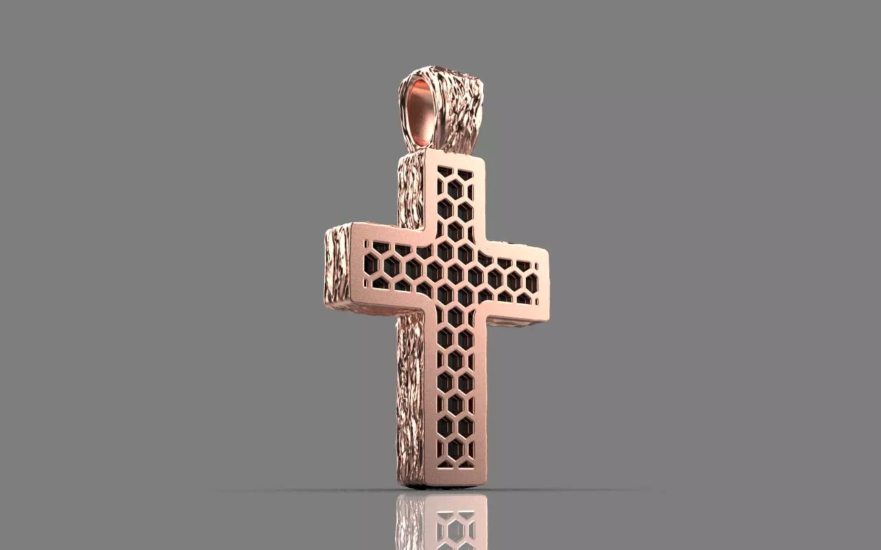 Cross with onyx model 1389 3D print model_38