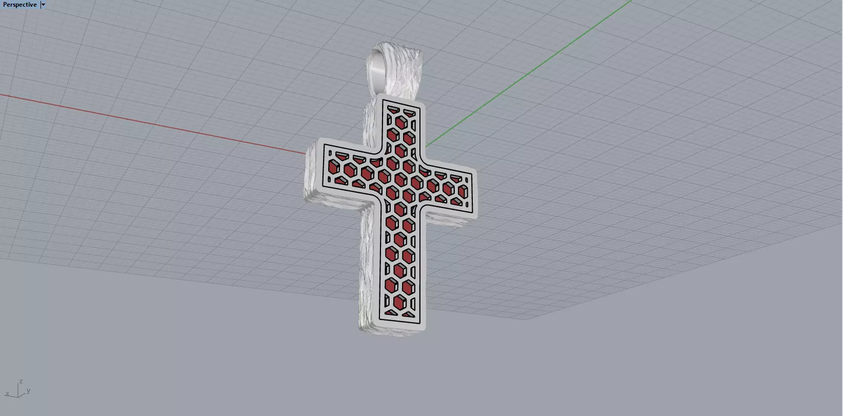 Cross with onyx model 1389 3D print model_10