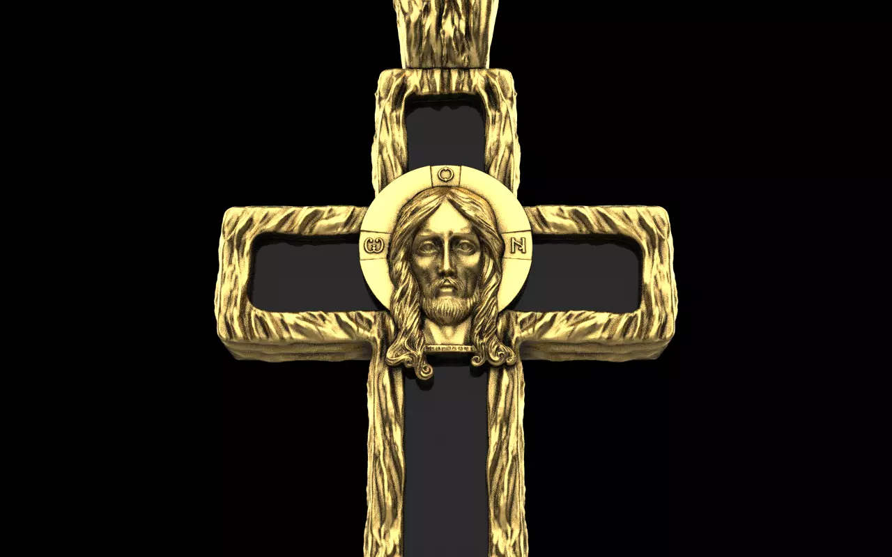 Cross with onyx model 1389 3D print model_16