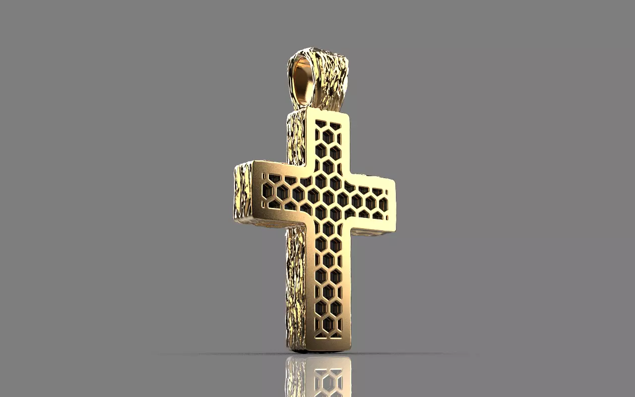 Cross with onyx model 1389 3D print model_36