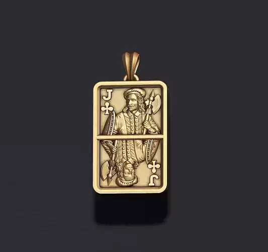 Club Jack playing card pendant light 3D print model