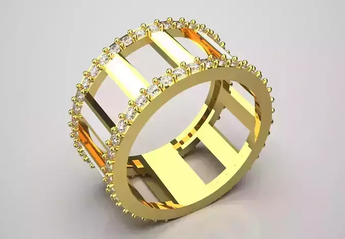 diamond ring jr00169 3D print model