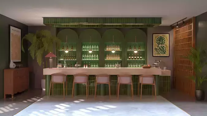 Stylish Modern Bar Design 
