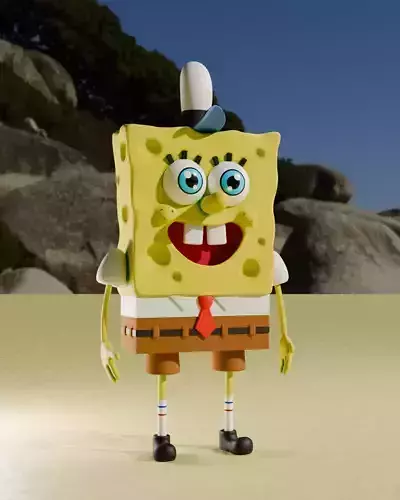 SpongeBob SquarePants  3D print model SpongeBob SquarePants  3D print model