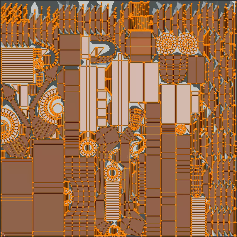 Sci-fi gun Low-poly 3D model_18