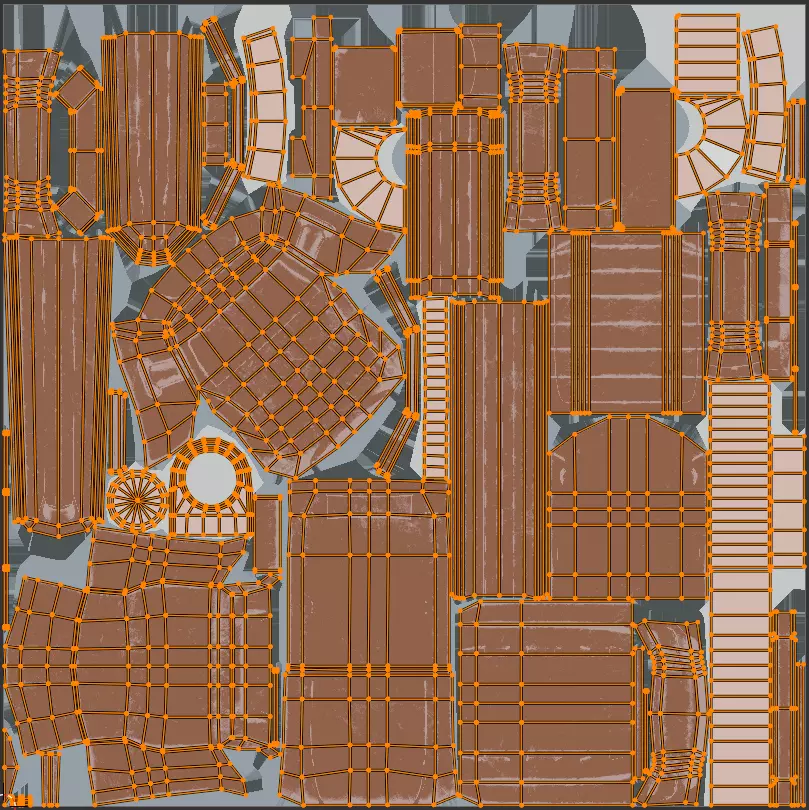 Sci-fi gun Low-poly 3D model_20