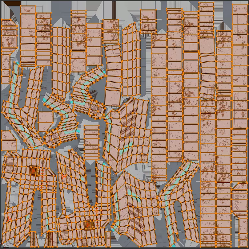 Sci-fi gun Low-poly 3D model_21