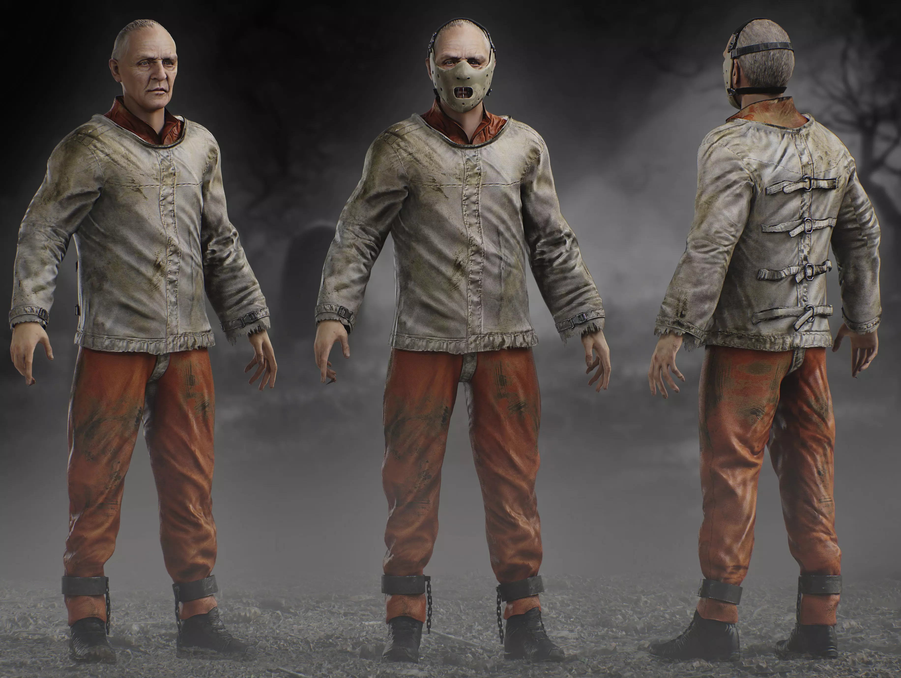 Hannibal Lecter Low-poly 3D model