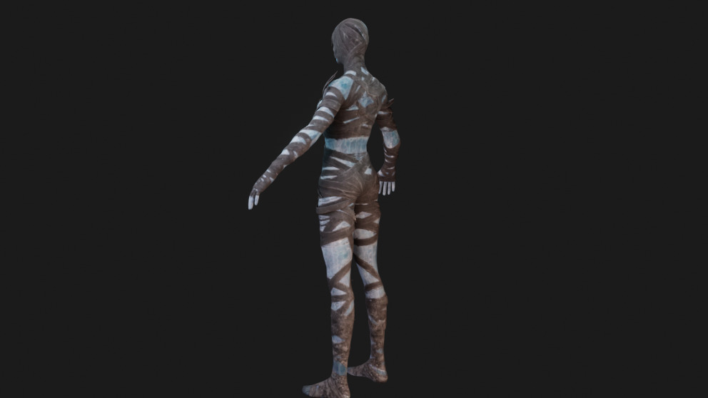 Polar Spectrophage Set Female Rigged Low-poly 3D model_2