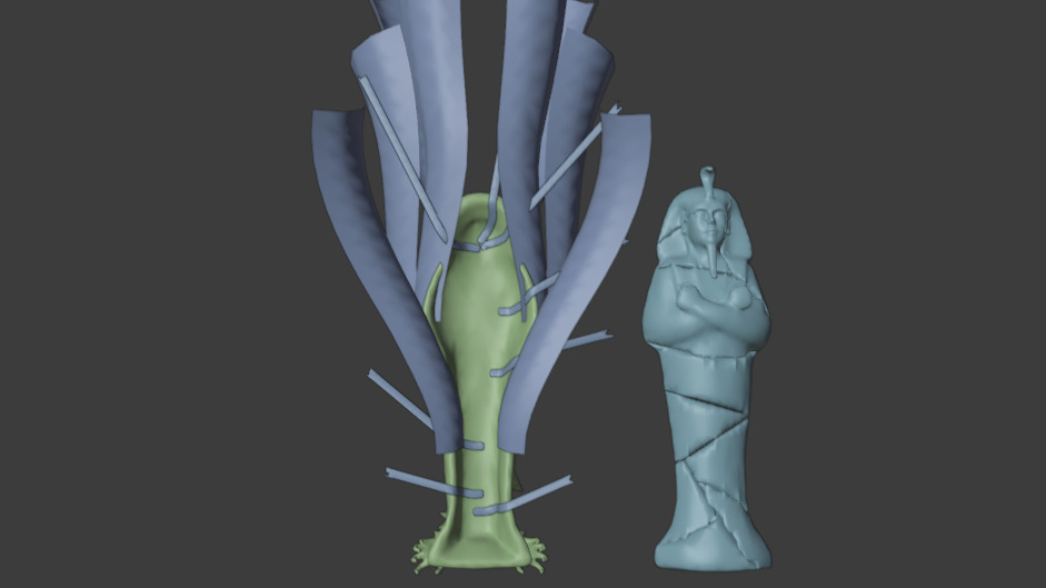 Polar Spectrophage Set Female Rigged Low-poly 3D model_14