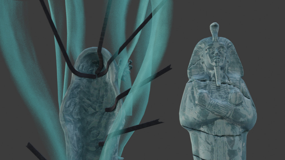 Polar Spectrophage Set Female Rigged Low-poly 3D model_16