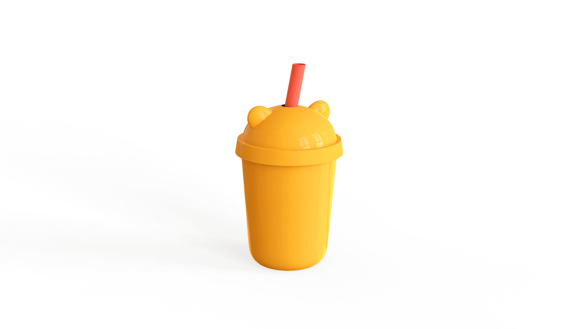 Tiger with Bubble Tea Pack 03 Low-poly 3D model_3