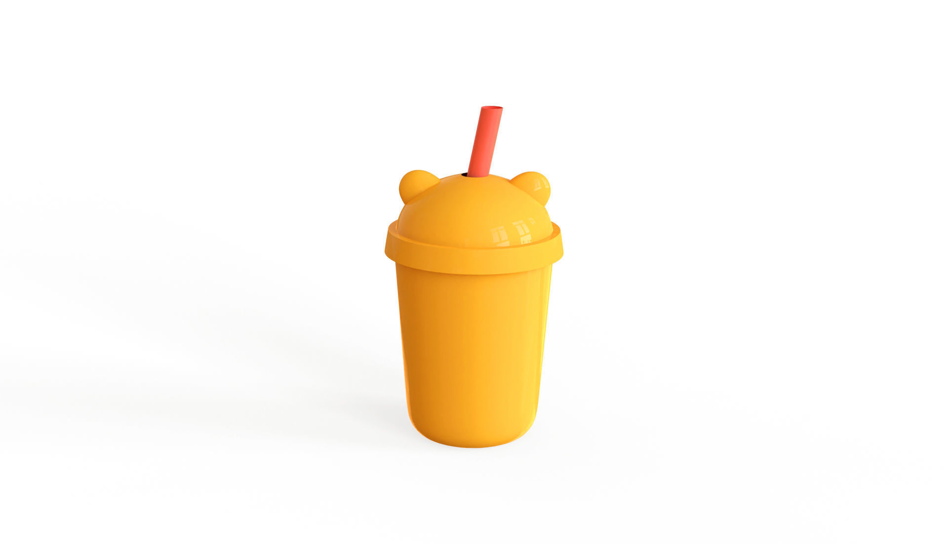 Tiger with Bubble Tea Pack 03 Low-poly 3D model_4